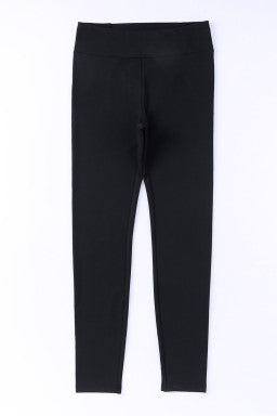 Black crisscross leggings, tummy control, high waisted