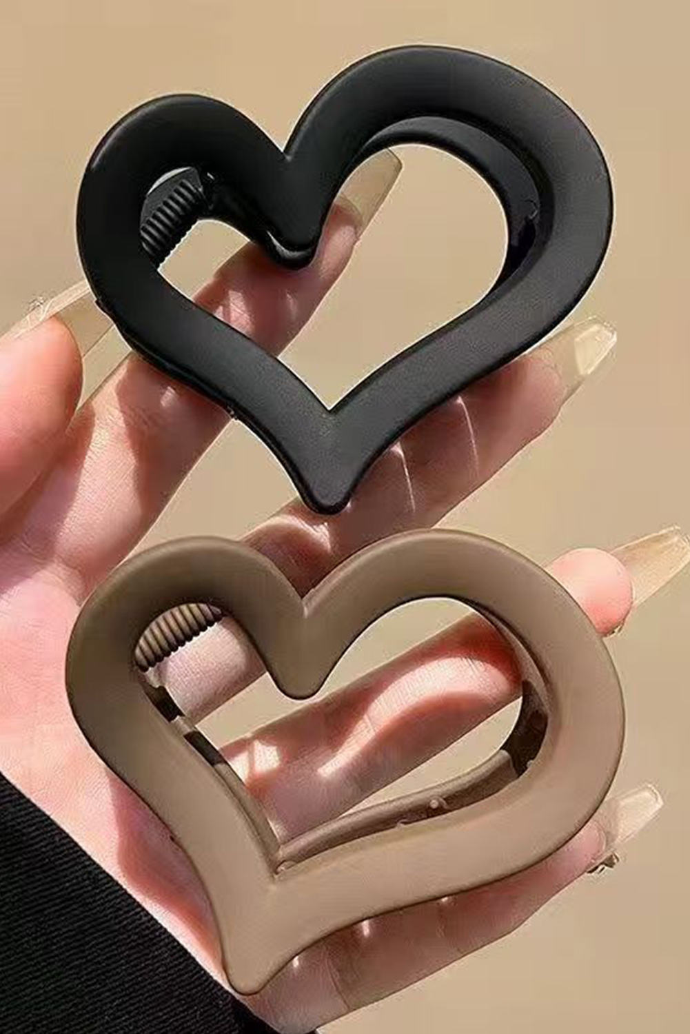 Black "Heart" shaped hair clip
