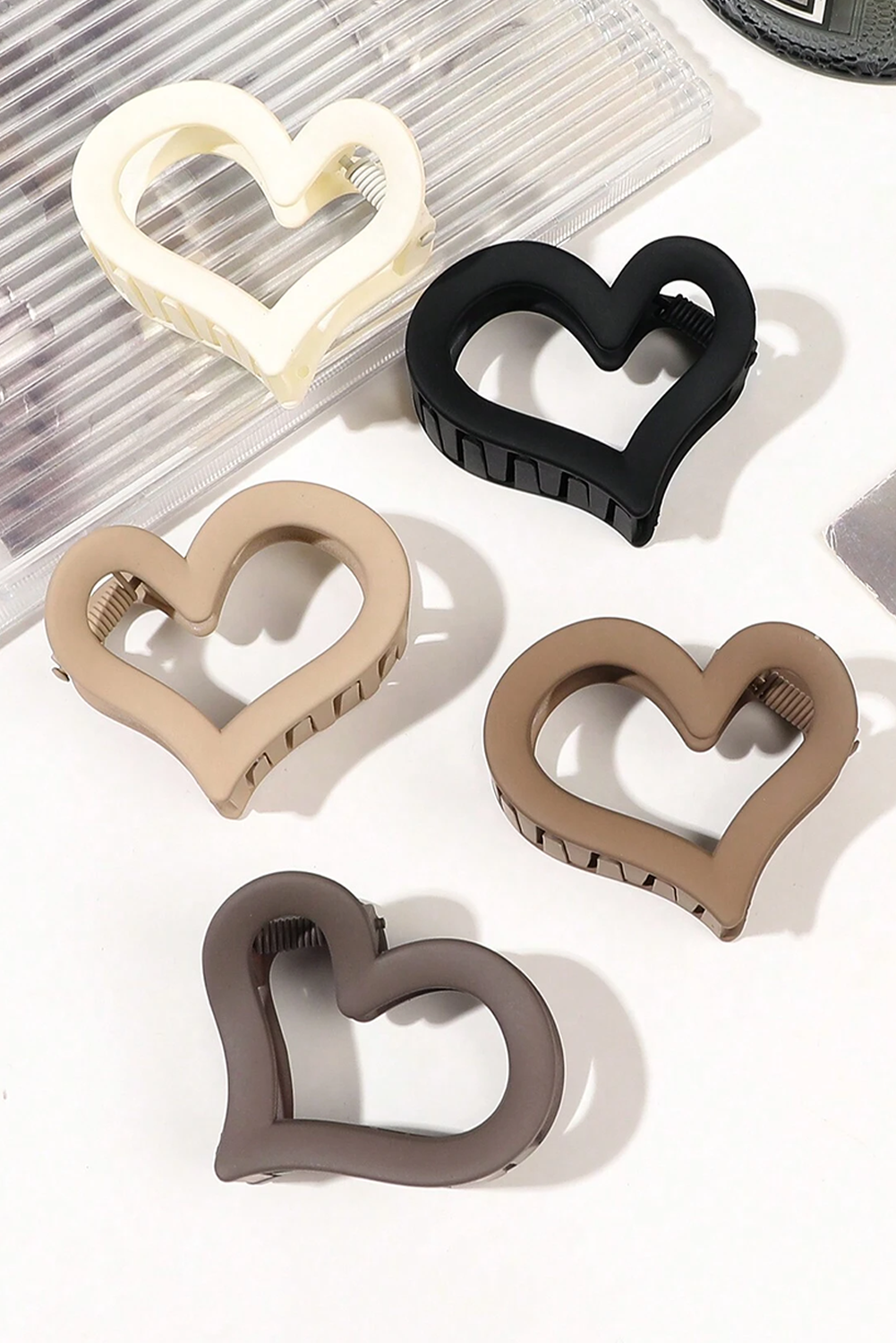 Black "Heart" shaped hair clip