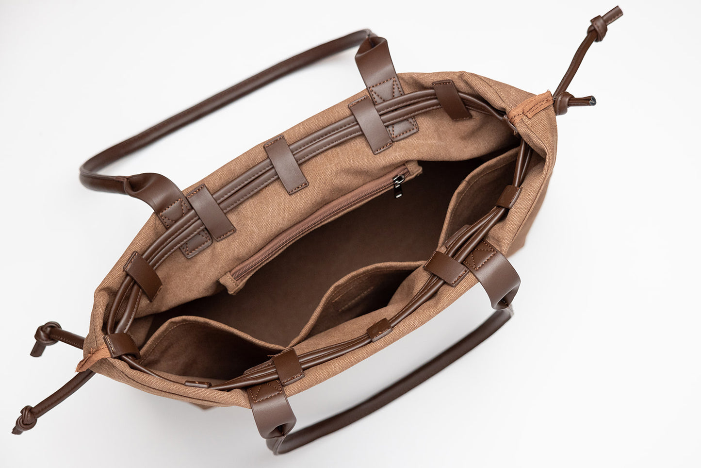 Canvas Tote Bag - Large Capacity Coco Brown