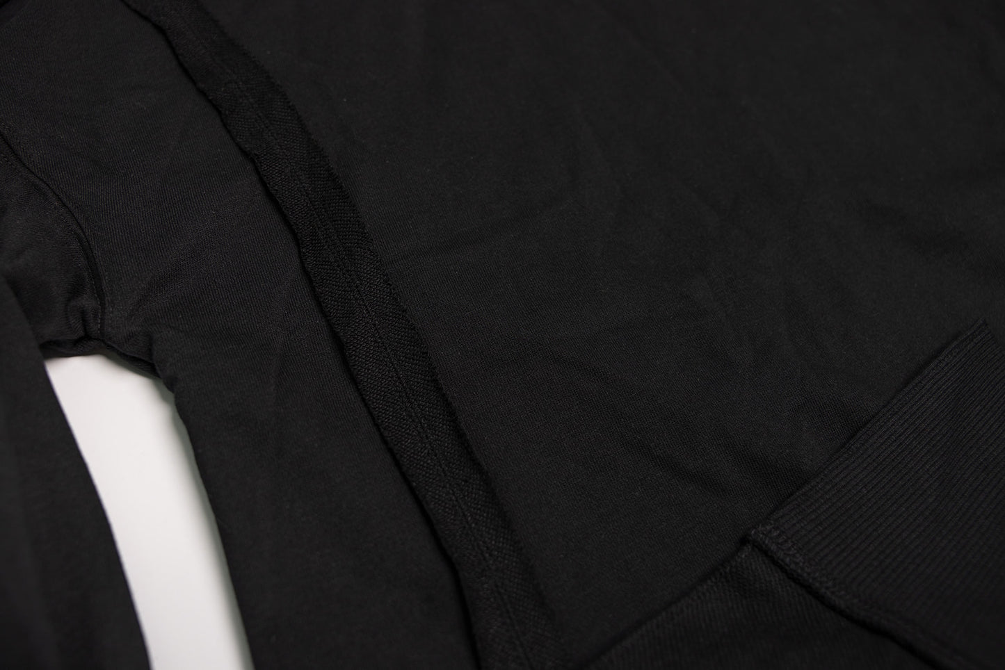 Customized embroidered Black, split side, sweatshirt