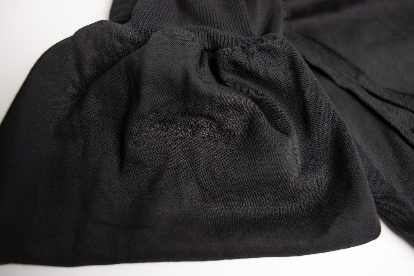 Customized embroidered Black, split side, sweatshirt