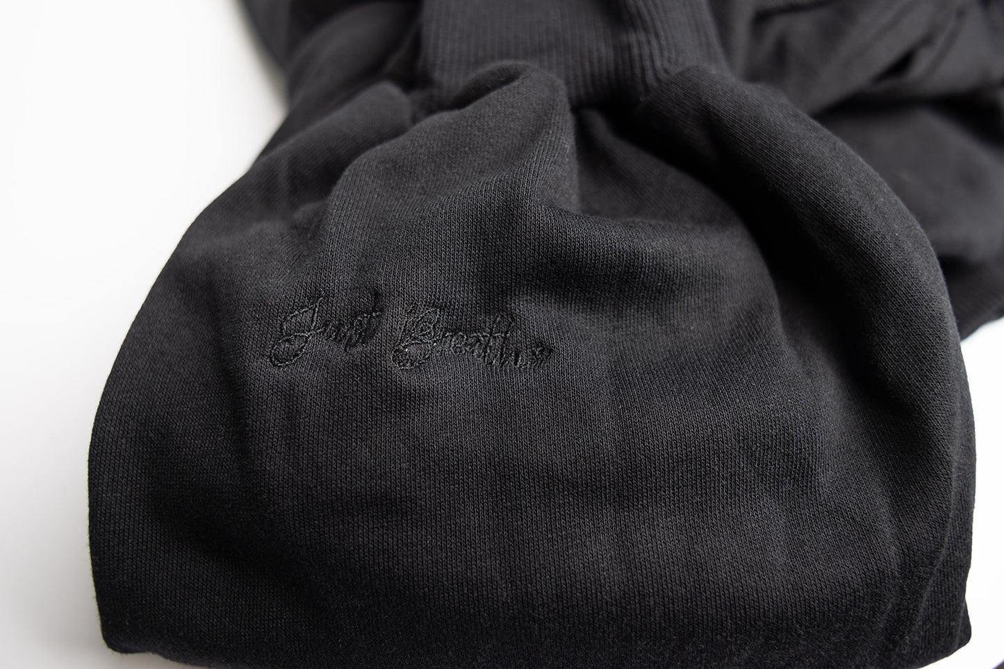 Customized embroidered Black, split side, sweatshirt