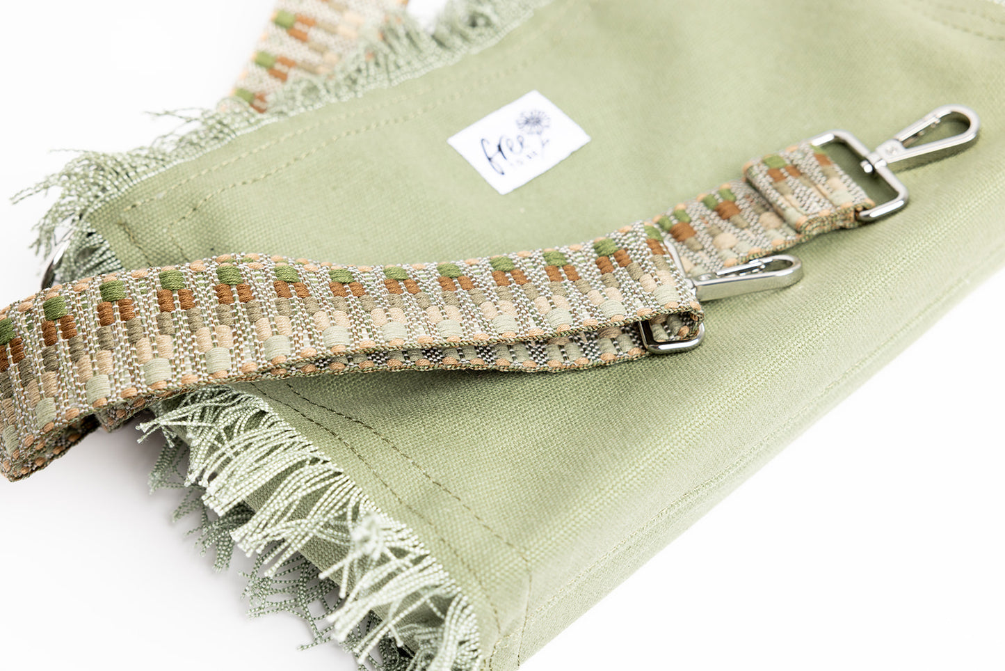 Boho Canvas Crossbody Bag Green (Copy)