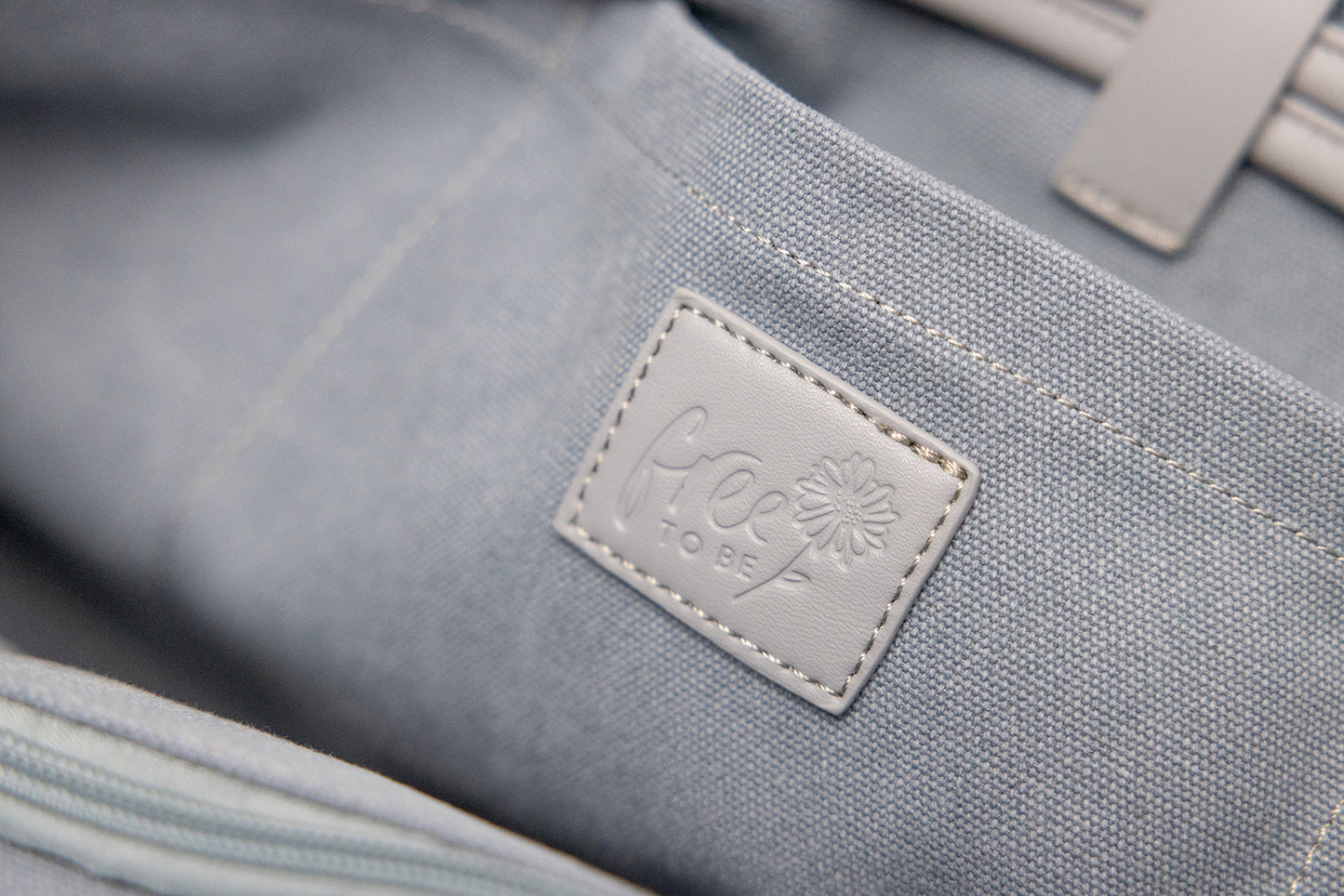 Canvas Tote Bag - Large Capacity Dusty Blue