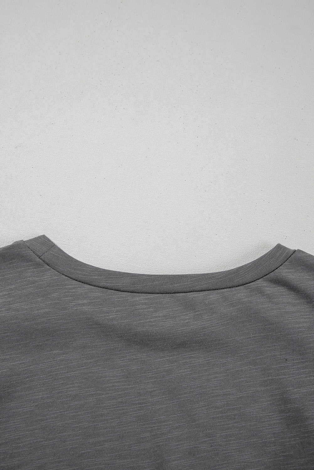 Gray Ruffle sleeve shirt