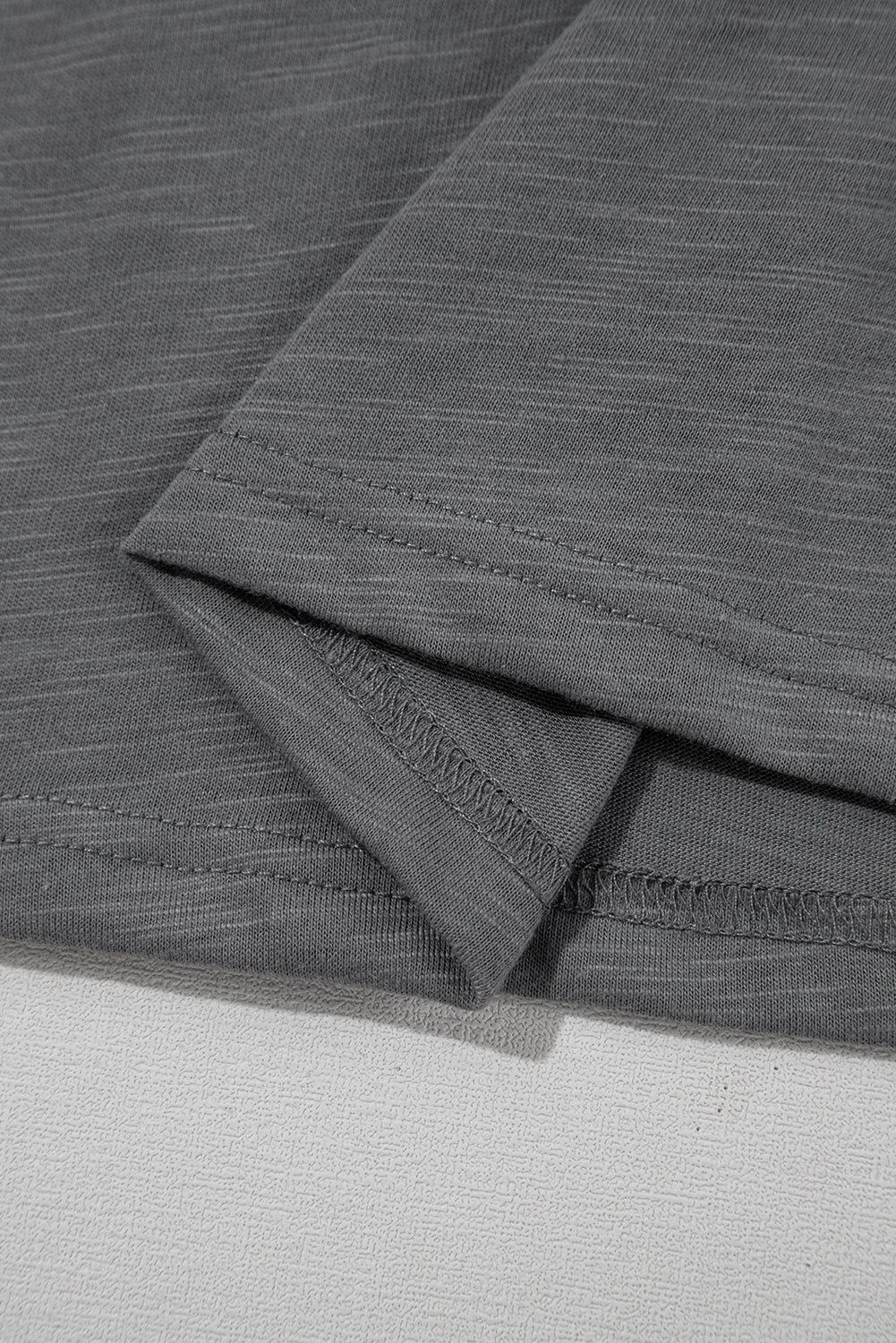 Gray Ruffle sleeve shirt