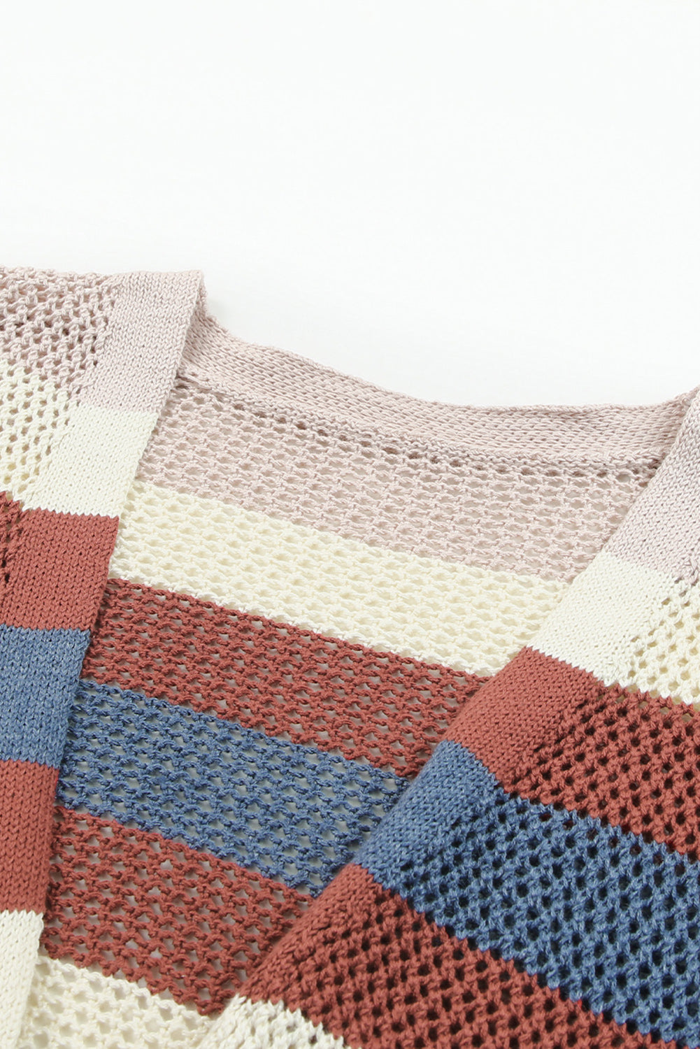 Striped color block sweater