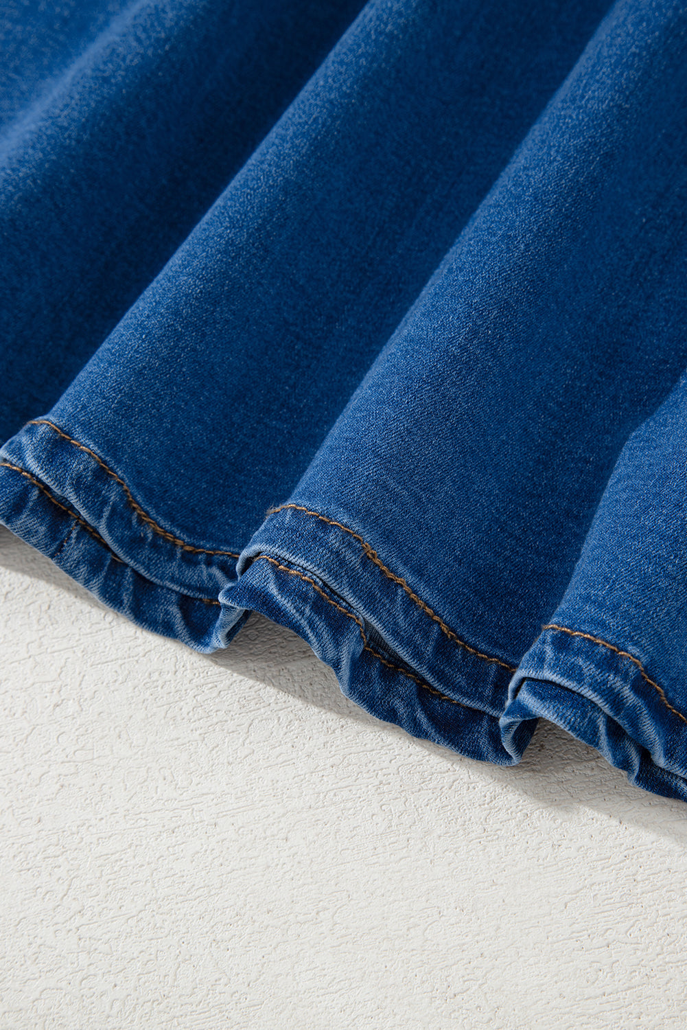 Denim Blue Bowknot A-line dress