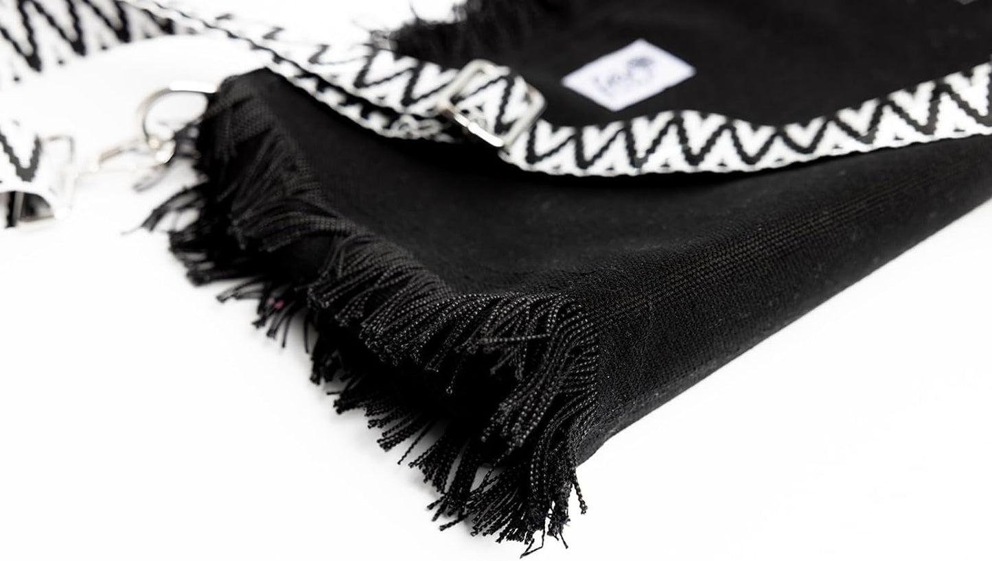 Boho Canvas Crossbody Bag black (Copy)