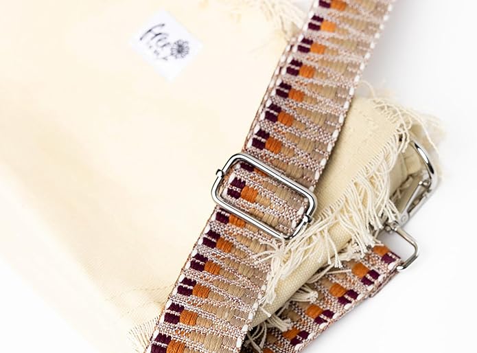 Boho Canvas Crossbody Bag Cream (Copy)