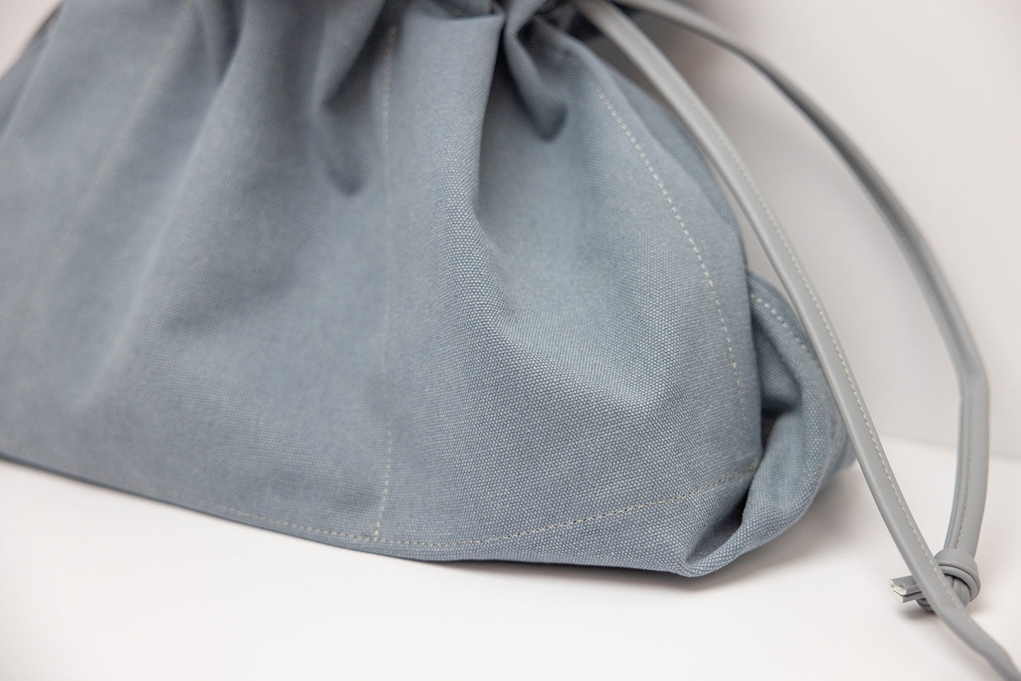 Large Capacity Dusty Blue Canvas Tote Bag