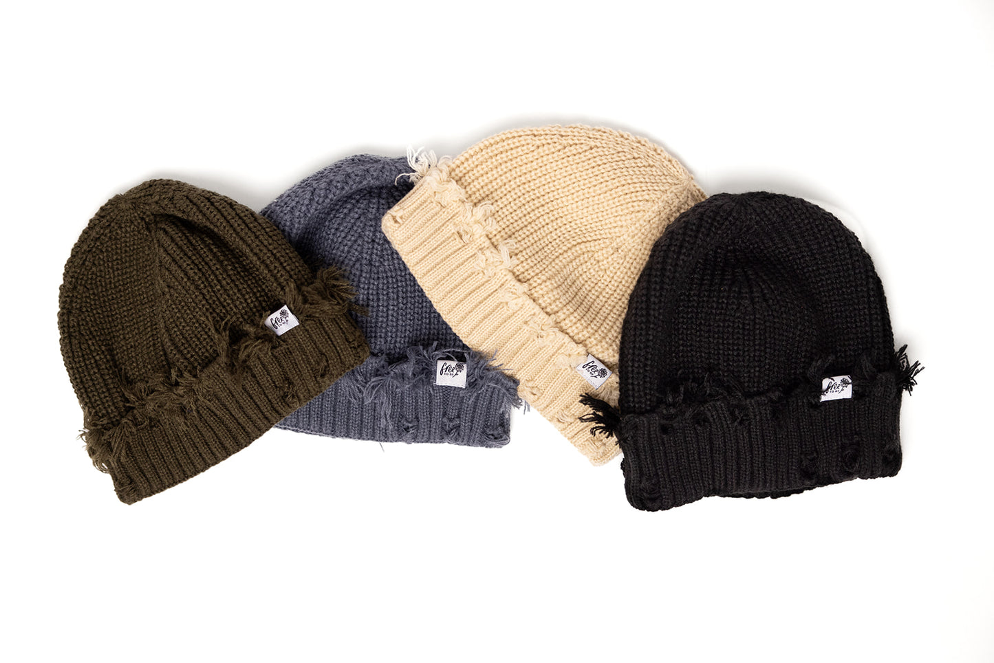 Boho Cute Chunky Soft Distressed Women's Beanie