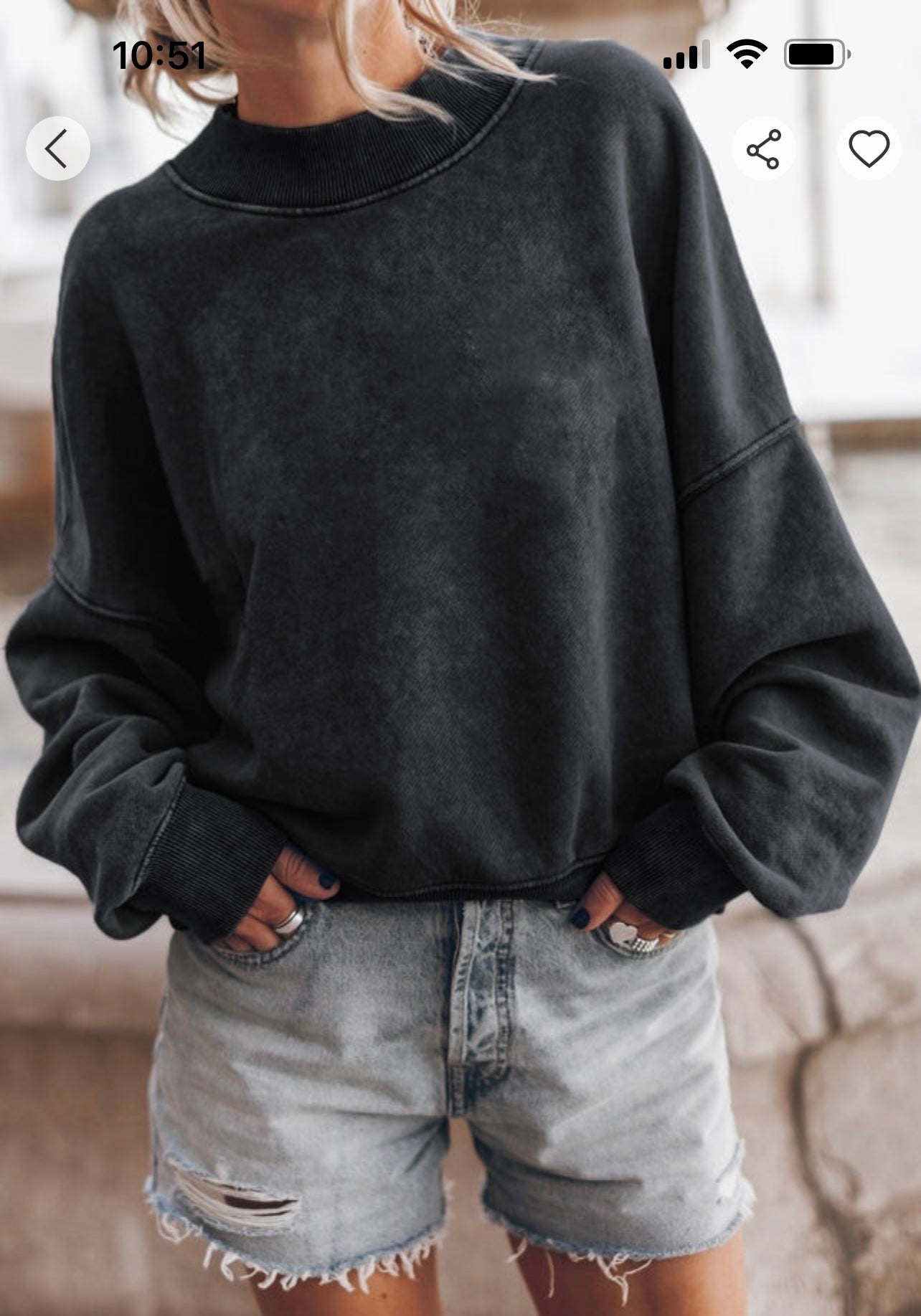 Vintage Black Sweatshirt