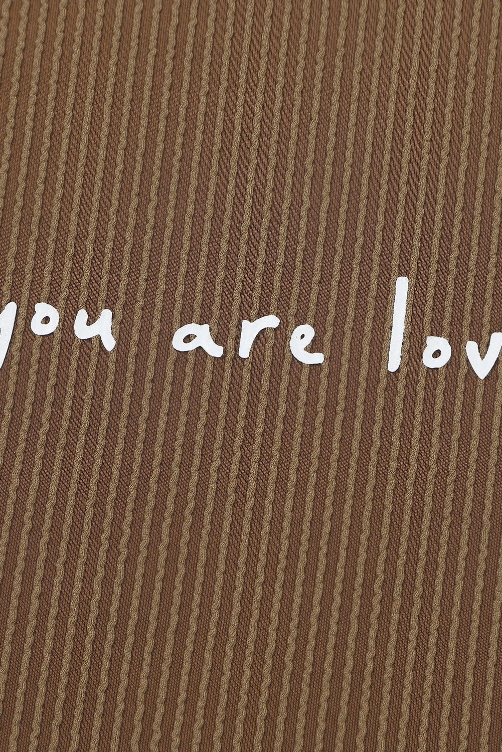 Brown "You are loved" long sleeve shirt