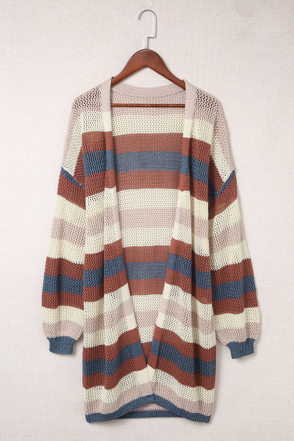 Striped color block sweater