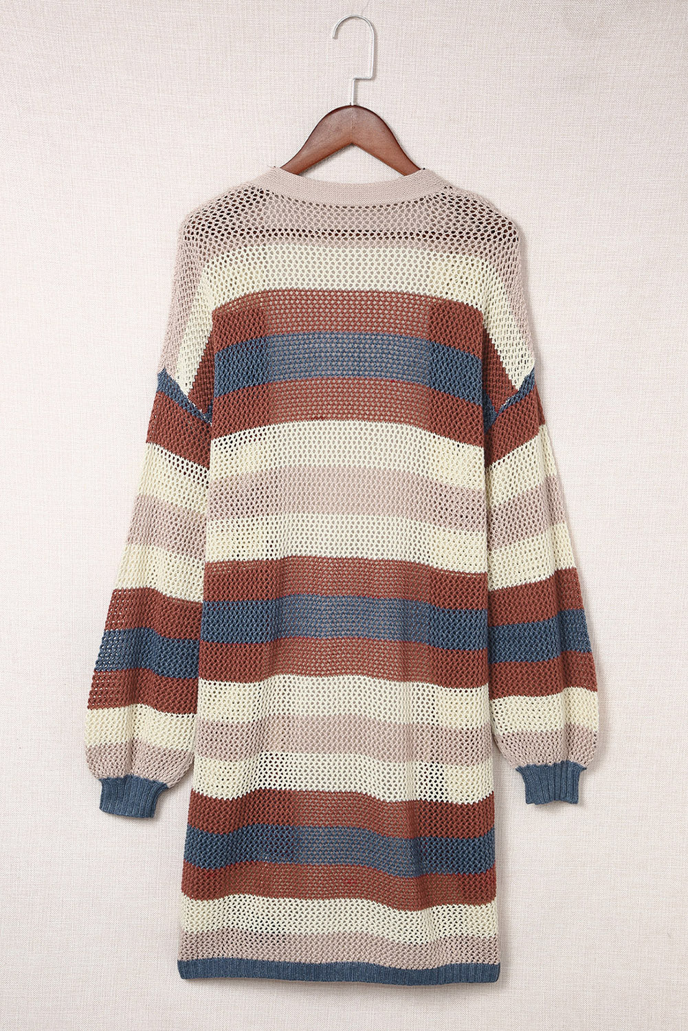Striped color block sweater