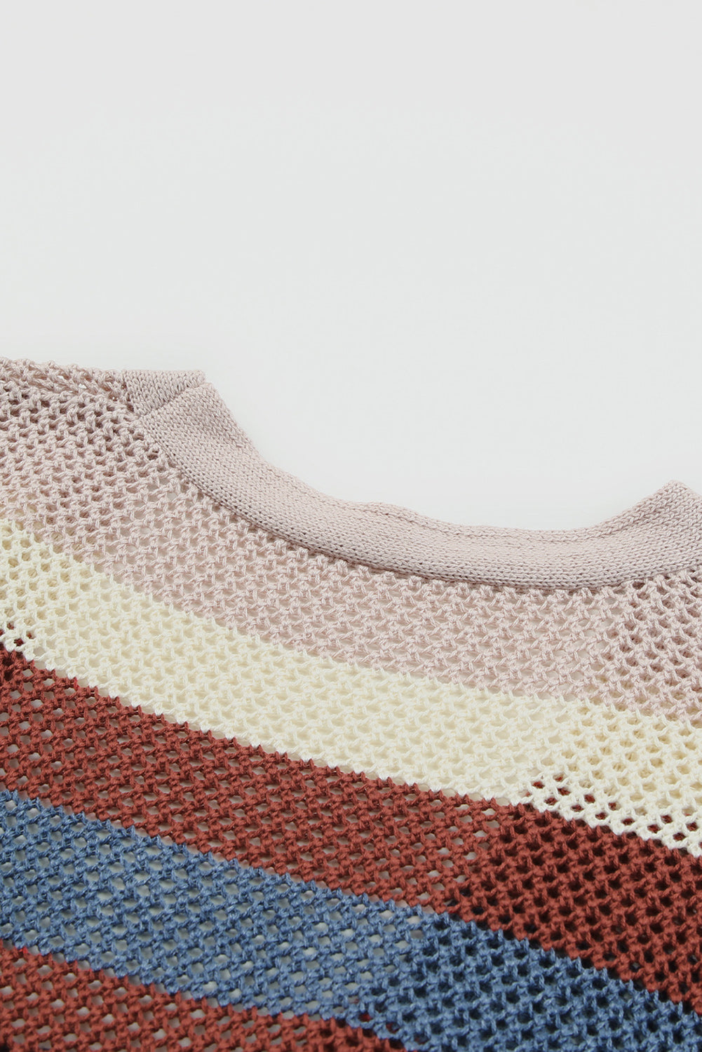 Striped color block sweater