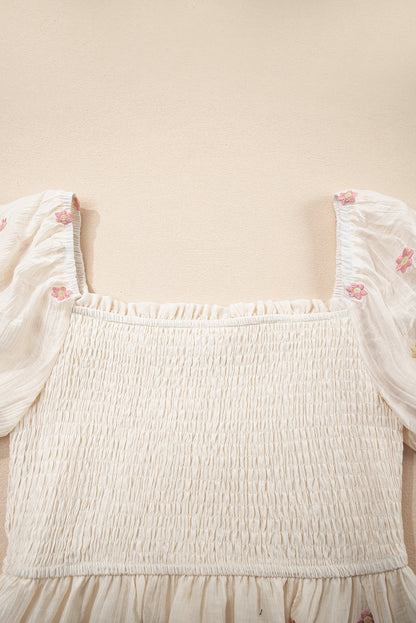 Daisy Flower Smock Dress
