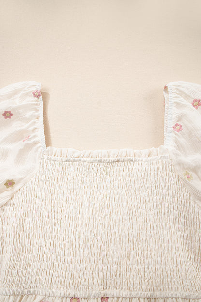 Daisy Flower Smock Dress