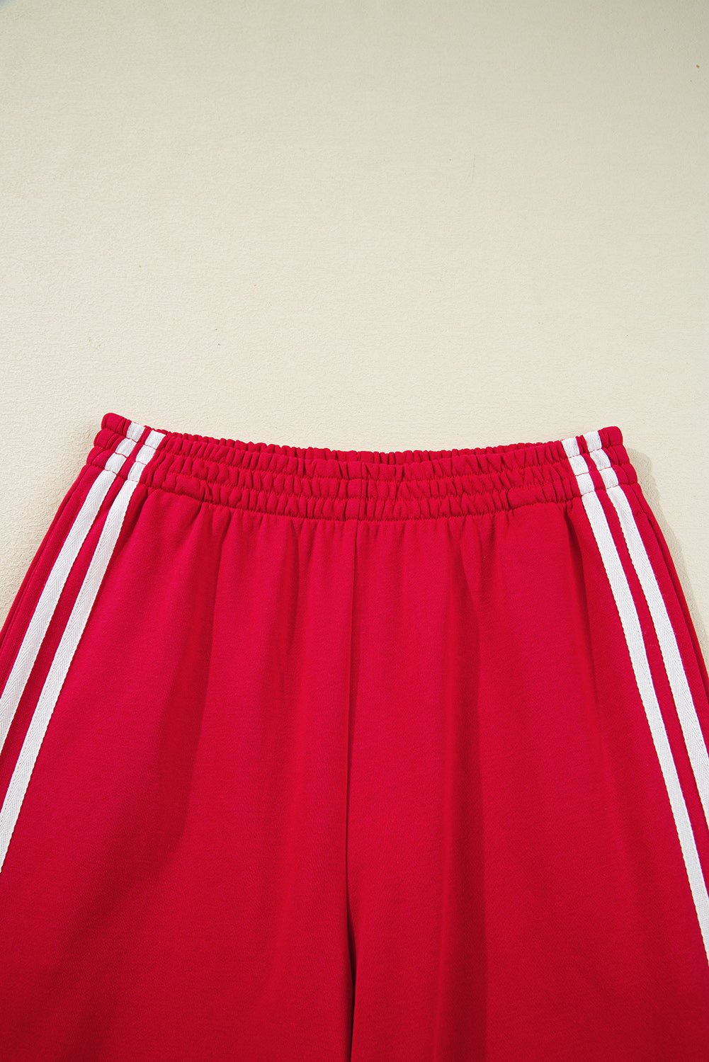 Vintage Varsity Cropped Pullover Wide Leg Pants Set