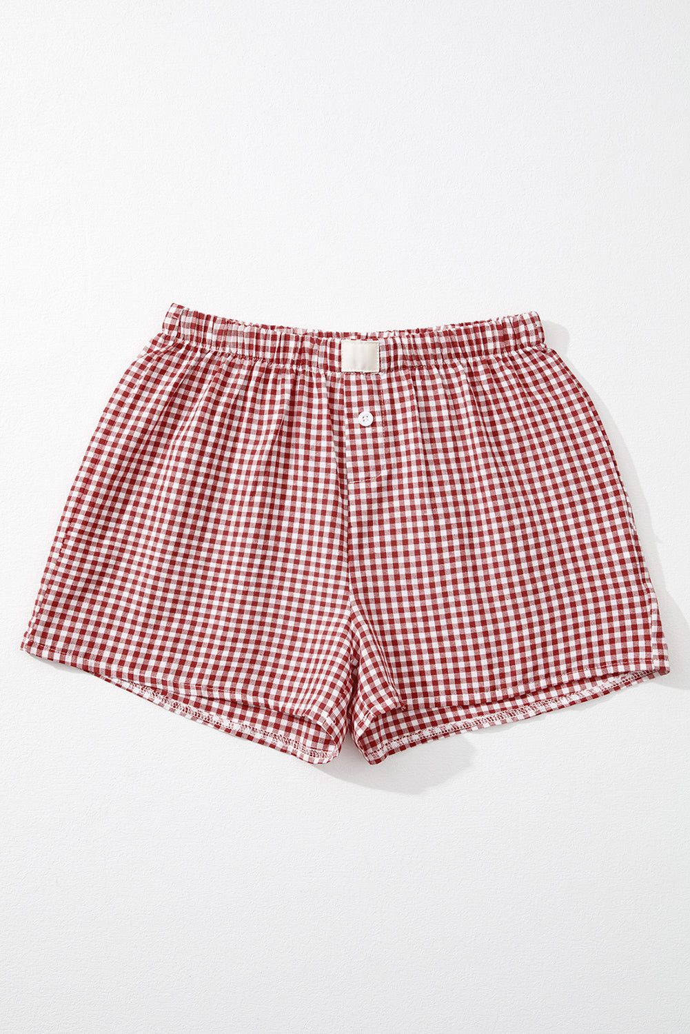 Red or Blue Vintage Gingham Print, boxer style shorts