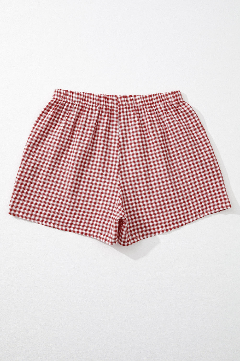 Red or Blue Vintage Gingham Print, boxer style shorts