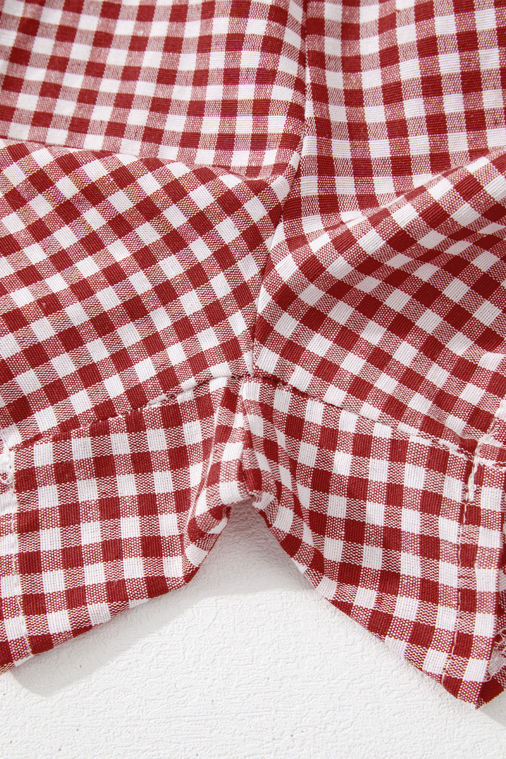Red or Blue Vintage Gingham Print, boxer style shorts