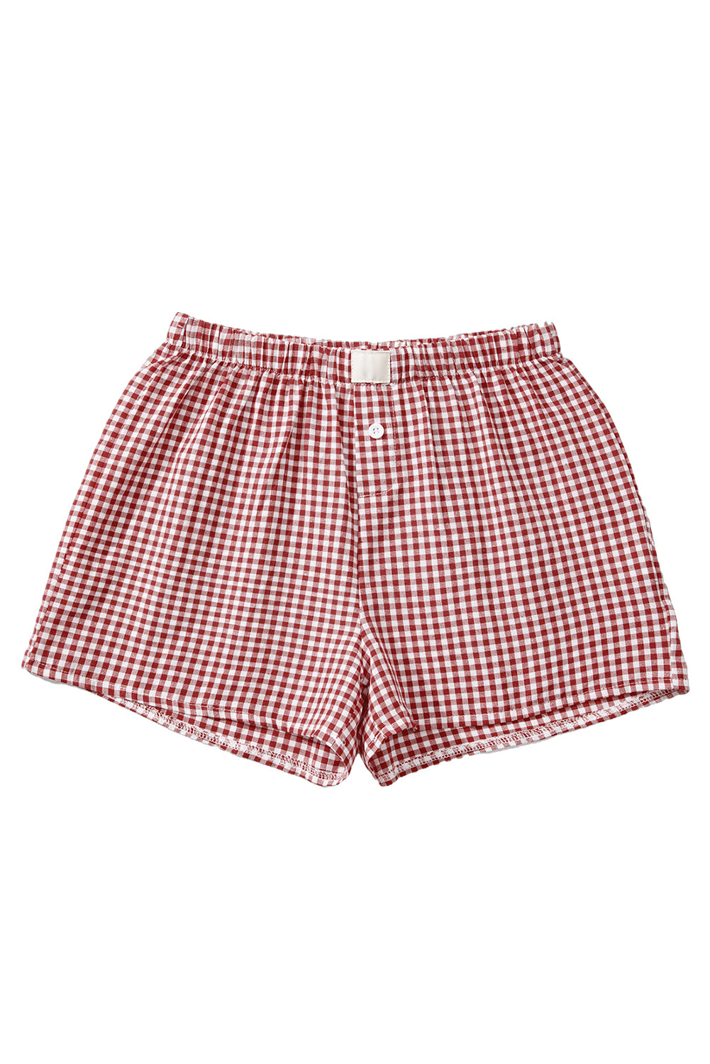 Red or Blue Vintage Gingham Print, boxer style shorts