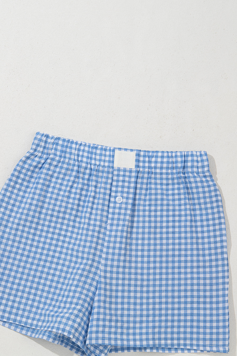 Red or Blue Vintage Gingham Print, boxer style shorts