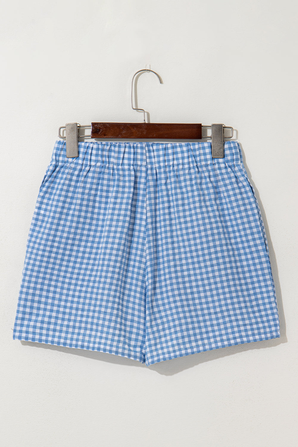 Red or Blue Vintage Gingham Print, boxer style shorts