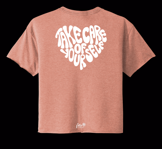 "Take care of yourself" Crop T shirt